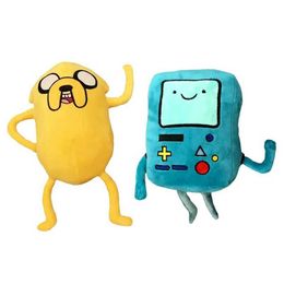 Stuffed Plush Animals Finn Jake BMO Soft Fill Animal Doll Creative Adventure Time Plush Toy Cartoon Fill Doll Childrens Gift B240515