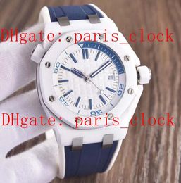 Top Deluxe Male 3120 Core 44MM Imported Ceramic Mineral Tempered Coated Glass Made Blue Splint Strap Men039s Watch1037076