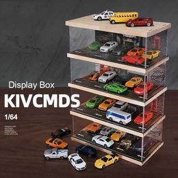 Diecast Model Cars 1/64 display box toy car model parking lot acrylic plastic transparent scene DIY dustproof storage box for 1/64 vehicle model