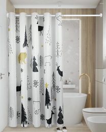 Shower Curtains Not In/Field Animal Roman Hole Tarpaulin Bath Toilet Curtain Waterproof Hang Home Partition Accessories Custome