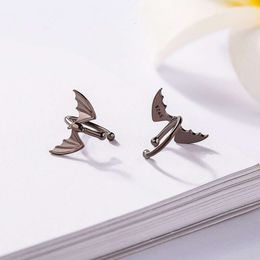 Bat Ear Clip No Holes Can Be Worn with Earrings Elf Bones Male Wings Cold Wind Earrings Female