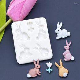 Baking Tools Easter Flower Silicone Sugarcraft Mold Chocolate Cupcake Fondant Cake Decorating