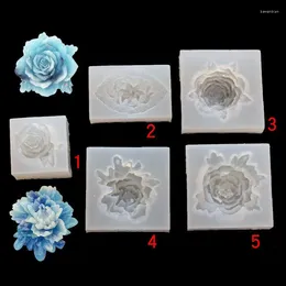 Baking Moulds Hand-made Crystal Glue Drop Mould Antique Hairpin Flower Mould 16480