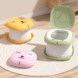 Children's folding baby travel toilet portable children's potty car sealed anti-odor urinal L2405