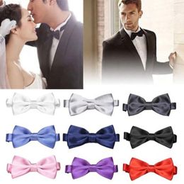 Bow Ties Business Men Fashion Tuxedo Classic Solid Color Butterfly Gentleman Tie Wedding Party Bowtie Formal Accessories