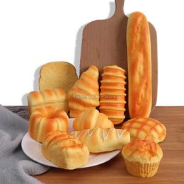 Kitchens Play Food 1 artificial simulation bread fake food model French bread toast cake baking childrens game kitchen toy boys and girls pretend to be bakers S24516
