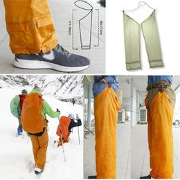 Men Women 20D Double Silicone Coated Nylon Portable Waterproof Pants Outdoor Camping Climbing Hiking Ultralight Rain Trouser 240508