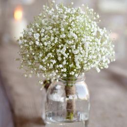 Decorative Flowers 30heads 29cm Floral Arrangement Gypsophila For Bouquets Decoration Artificial Plastic Breath Babies Home Wedding