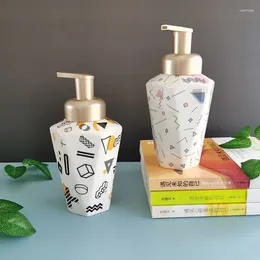 Liquid Soap Dispenser Cartoon Ceramic Lotion Bottle Creative Foam El Hand Sanitizer Shower Gel