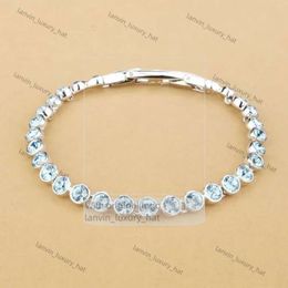 swarovski bracelet Designer Swan Bracelet Jewelry Woman Original Quality Luxury Fashion Bangle Simple Tennis Bracelet Swarovski Jewelry Row Diamond Bracelet 4f8