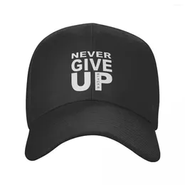 Ball Caps Never Give Up Baseball Cap Adult You'll Walk Alone Adjustable Dad Hat For Men Women Sun Protection Snapback