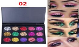 CmaaDu 15 Colours Glitter Eye Shadow Diamond Sequins Shiny Eyeshadow Palette Branded Shining Eyes Makeup Palettes High Quality3205846