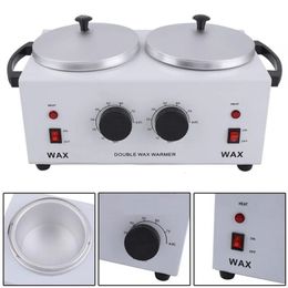 Depilatory Wax Heater Machine Double Paraffine Warmer SPA Hand and Feet Epilator Hair Removal Tool 240506