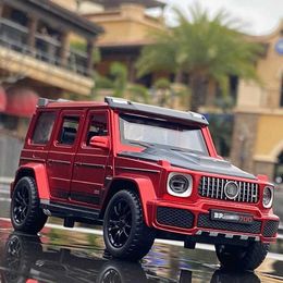 Diecast Model Cars 1/32 G700 G65 SUV alloy car model die-casting simulation metal toy off-road vehicle model sound light series childrens gift WX