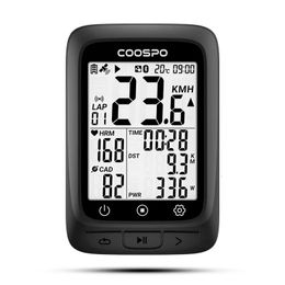 COOSPO BC107 Bike Computer GPS Wireless Bicycle Cycling Odometer Speedometer 24FSTN Bluetooth50 ANT Waterproof BDS 240509