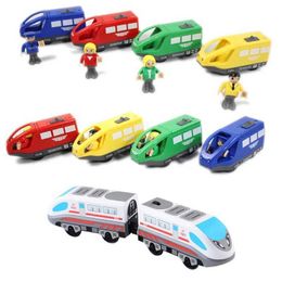 Diecast Model Cars Magnetic positioning railway rail transportation electronic engines to toy train models Childrens Christmas toys WX