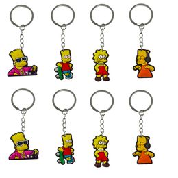 Jewelry Simpson Keychain Key Rings Keyrings For Bags Chain Party Favors Gift Keyring Suitable Schoolbag Tags Goodie Bag Stuffer Christ Ot9In