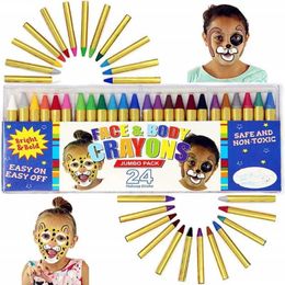 Other Toys 16 colors of facial painting crayons childrens facial body painting makeup crayons Halloween costume parties roleplaying painti