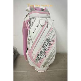 Golf Bags HONMA Pink Cart Bags PU Waterproof Lightweight And Convenient Unisex Golf Cart Bags 4836