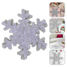 Kitchen Storage 8 Pcs Snowflake Cutlery Set Table Decorations Fork Bags Exquisite Tableware Xmas Holders Dining Non-woven Fabric Shaped