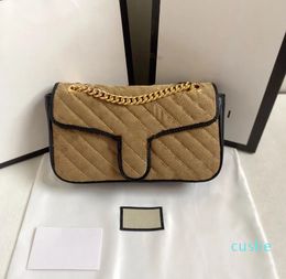 2024 Fashion Leather Designer Handbag Ladies Flap Letter Stiletto Bag
