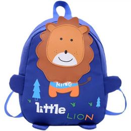 Backpacks Cartoon childrens backpack mini kindergarten backpack cute lion backpack childrens backpack girl boy student backpack d240516