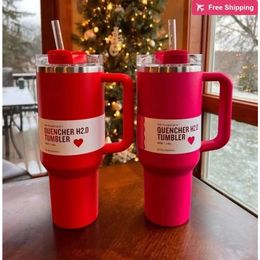 with Target Red Tumblers Cosmo Pink Flamingo Mugs Quenching Agent H20 Replica 40oz Stainless St stanliness standliness stanleiness standleiness staneliness M4IA