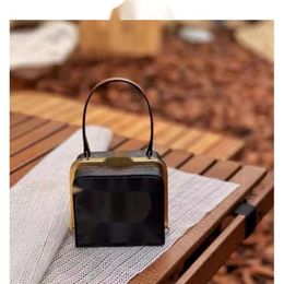 Triumph Minaudiere Shoulder Snap-fastener Armpit Bag Top Quality Celiene Bag Dinner Chain Bag Messenger Portable Small Square Bag Leather Bag Old Flower Bag