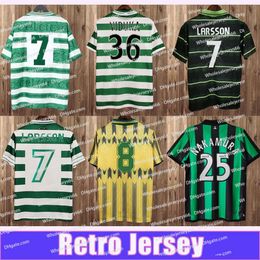 1982 2002 LAMBERT RETRO Mens Vintage Soccer Jerseys LARSSON VIDUKA MORAVCIK MJALLBY BLINKER BRATTBAKK Home Away Short Sleeve Football Shirts