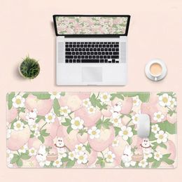 Pillow LargeMouse Pad Flowers Desk Keyboard Mats Rubber Non-Slip Table Protector For Office And Home Desktop Decoration