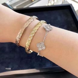 designer bracelet gold bangle channelism High Narrow Wide Bracelet Coco Lingge Diamondless Set Diamond Precision Rose Gold EJI7