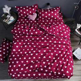 Bedding Sets (55)Home Set Blue Birds Duvet Cover AB Side Bed Linens Flat Sheet Pillowcase Bedclothes Adult Cotton