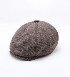 New England Cap Octagon Hat Tide Men Women Classic Fashion Wool Berets Vintage Painter Hat Autumn Winter9572702