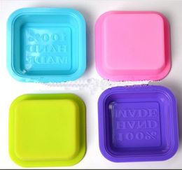 hopestar168 Delicate Cute Craft Art Square Silicone Oven Handmade Soap Moulds DIY Soap Mould Baking Moulds Random Color2746502