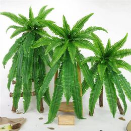 Decorative Flowers Easy Care Fake Fern Realistic Uv Resistant Artificial For Home Garden Decor Reusable Faux Greenery Plants Wedding