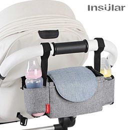 Diaper Bags Insular Baby Stroller Bag Mummy Diaper Bag Hanging Basket Storage Organiser Baby Travel Feeding Bottle Bag Stroller Accessories Y240515