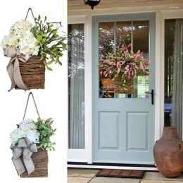 Decorative Flowers Artificial Basket Versatile Hanging For Flower And Plant Plants Weddings Home Decoration