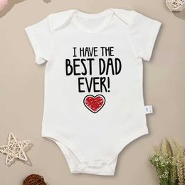 Rompers My best dad ever newborn boy tight fitting clothes fashionable and cute baby girl clothing pure cotton exquisite gift baby Onesie summerL2405L2405