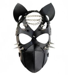Fetish Leather Mask For Men And Women Adjustable Cosplay Unisex Bdsm Bondage Belt Restraints Slave Masks Couples T L1 2107228904598