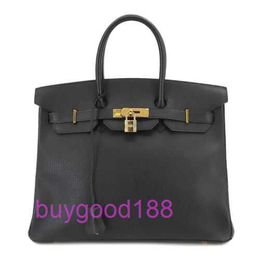 AA Briddkin Top Luxury Designer Totes Bag Stylish Trend Shoulder Bag 35 Hand Bag Black Stamp Gold Hardware Womens Handbag