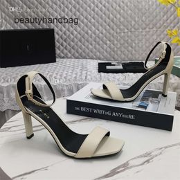 yslheels YS Fashion High Designer HighQuality Heeled Sandals Leather Withalphabet Women Shoes Sexy Heels Lady Woman Shoe sdgff
