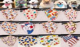 100pcslot whole 2020 New arrival Mix 60 Colors Dog Puppy Pet bandana Collar cotton bandanas Pet tie Grooming Products SP01 Y26542156