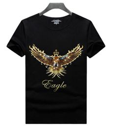 classical designer t shirt summer short sleeve Laser sequins eagle men tshirt tee mens clothes