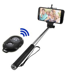 Selfie Monopods Bluetooth compatible selfie stick battery remote control shutter monopod selfie stick tripod smartphone selfie stickB240515