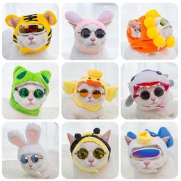 Dog Apparel Funny Pet Cat Cap Costume Warm Animal Hat Year Party Christmas Cosplay Accessories Po Props Headwear