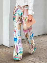 Women's Pants Onecozyday Colorful Printed Casual Streetwear Trousers 2024 Spring Summer Urban Female Stylish Bottoms