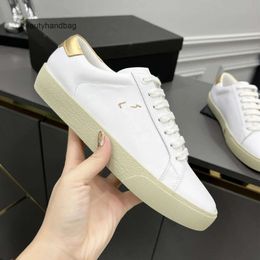 Y-Shaped Luxury yslheels YS Box Designer shoes Canvas Court With Classic SL/06 casual Distressed Shoes Embroidered Signature Low Top Leather Sneak ZX 42QS