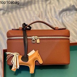 LP bag Loro Piano Bags Designer Cosmetic Evening Bag Lp19 Genuine Leather Lunch Bag New Bag Litchi Pattern Cowhide Handbag Simple Bag for Women 0zjp loropina