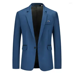 Men's Suits Foreign Trade 2024 Loose Single Breasted Business Suit Large Size Fashion Casual Cardigan Jacket