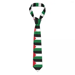 Bow Ties Palestine Flag Unisex Neckties Skinny Polyester 8 Cm Classic Neck For Mens Suits Accessories Wedding Business